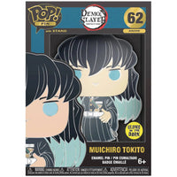 Demon Slayer: Kimetsu No Yaiba - Muichiro Tokito Pin Badge with Stand (Glows ...- Image 1