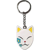 Demon Slayer - Makomo Warding Mask Keychain (1.5", Metal) - Great Eastern Ent...- Image 1
