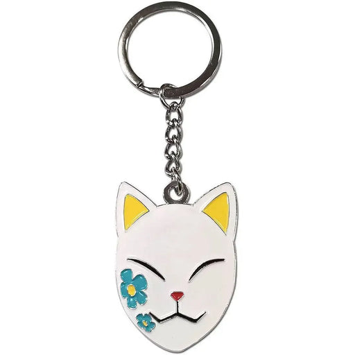 Demon Slayer - Makomo Warding Mask Keychain (1.5", Metal) - Great Eastern Entertainment