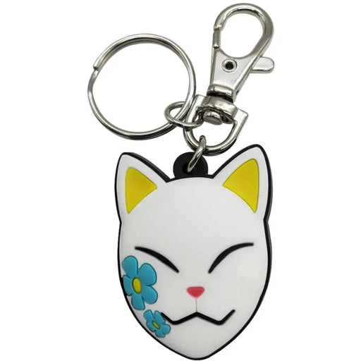 Demon Slayer- Makomo Warding Mask Keychain (1.75", PVC) - Great Eastern Entertainment