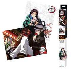 Demon Slayer - Nezuko, Tanjiro & Muzan Boxed Poster Set (20.5"x15") - ABYstyle - Series 3