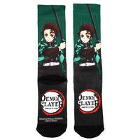 Demon Slayer - Tanjiro Crew Socks (Sublimated) - Bioworld- Image 2