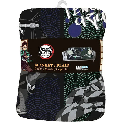 Demon Slayer - Tanjiro Kamado & Tengen Uzui Plush Throw Blanket (47" x 47", Polyester) - ABYstyle