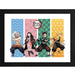 Demon Slayer - Tanjiro, Nezuko, Inosuke & Zenitsu Framed Print (12"x16") - ABYstyle