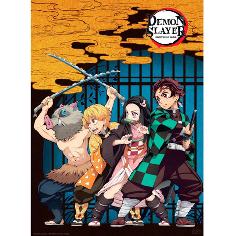 Demon Slayer - Tanjiro, Nezuko, Inosuke & Zenitsu Group Boxed Poster Set (20.5