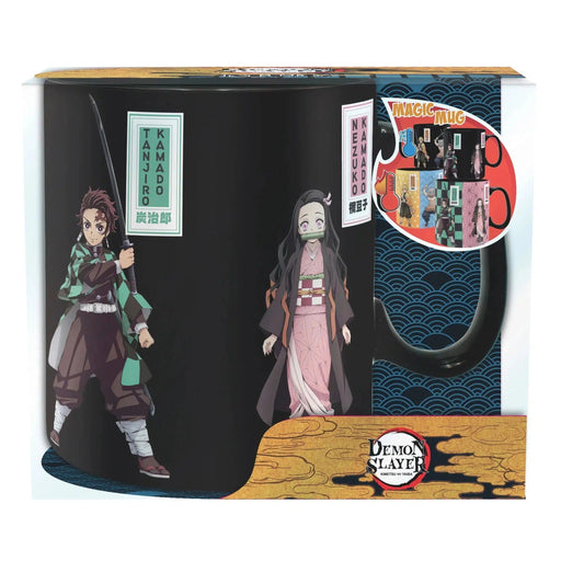 Demon Slayer - Tanjiro, Nezuko, Inosuke & Zenitsu Magic Heat-Change Mug (Ceramic, 16 oz.) - ABYstyle