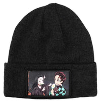 Demon Slayer - Tanjiro & Nezuko Patch Beanie Hat (Sublimated) - Bioworld- Image 1