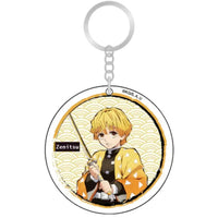 Demon Slayer - Zenitsu Agatsuma Circle Keychain (2.5", Acrylic) - Great Easte...- Image 1