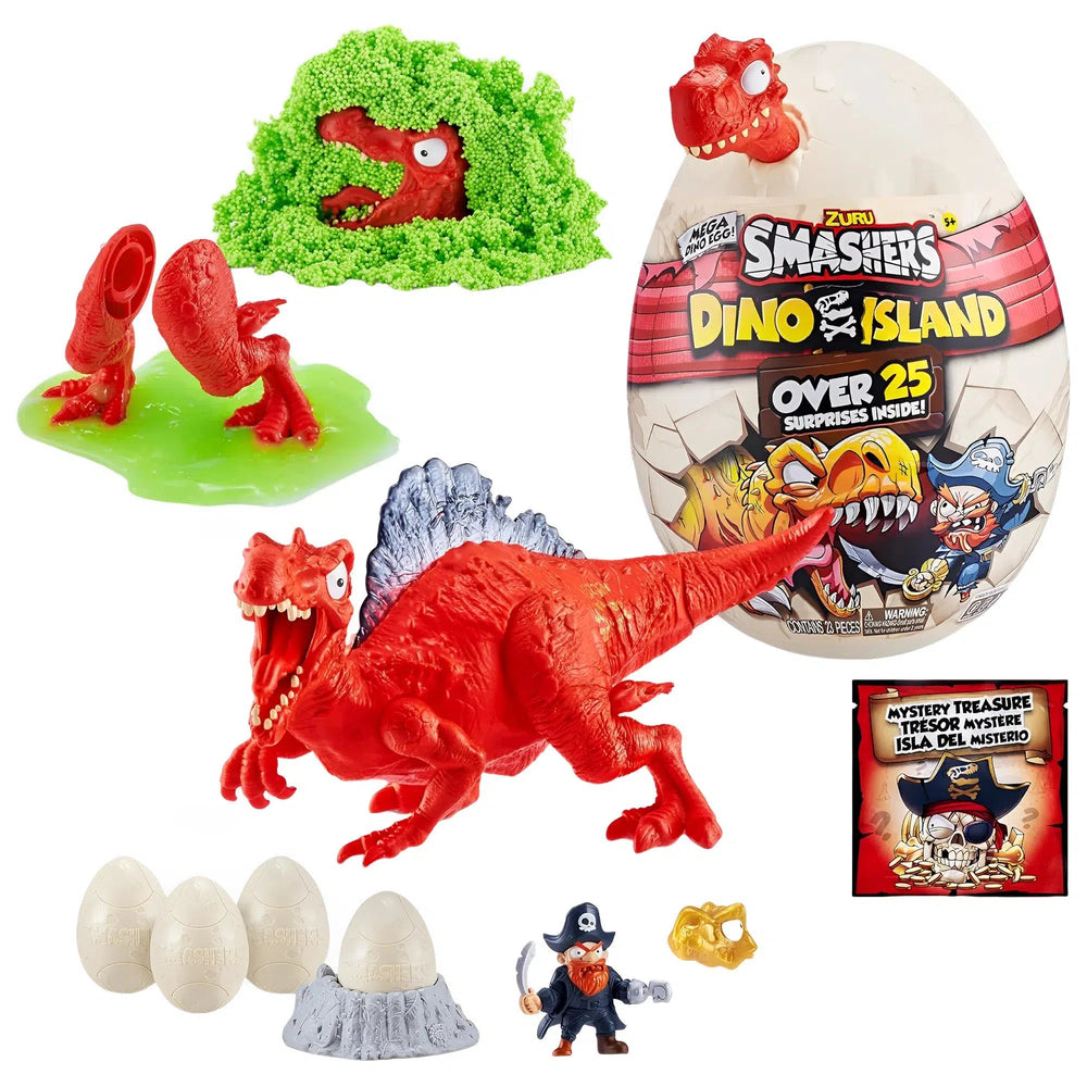 Dino Island - Mega Dino Egg Mystery Blind Bag (Dinosaur Color Will Vary) - Zuru Smashers