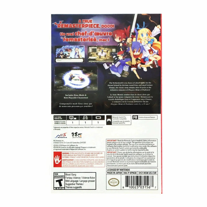 Disgaea 1 Complete - Nintendo Switch