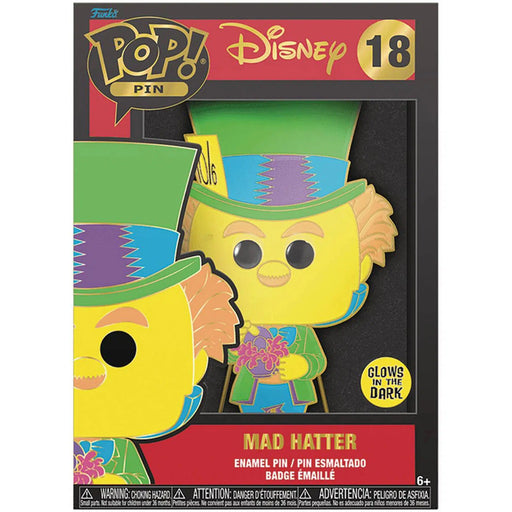 Disney [Alice in Wonderland] - Mad Hatter Pin Badge (Glows in the Dark, Enamel) - Funko - POP! Series (18)