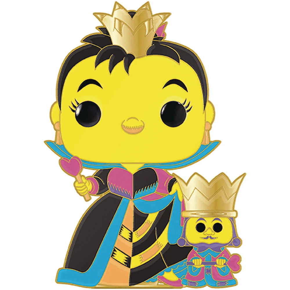 Disney [Alice in Wonderland] - Queen and King of Hearts Pin Badge (Glows in the Dark, Enamel) - Funko - POP! Pin Series (19)