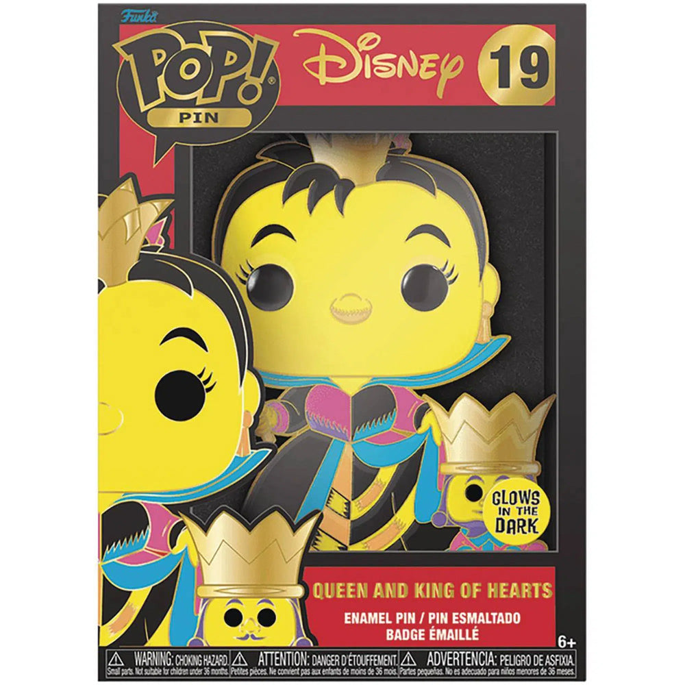 Disney [Alice in Wonderland] - Queen and King of Hearts Pin Badge (Glows in the Dark, Enamel) - Funko - POP! Pin Series (19)