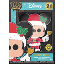 Disney - Christmas Mickey Mouse Pin Badge with Stand (Glows in the Dark, Enamel) - Funko - POP! Pin Series (21)