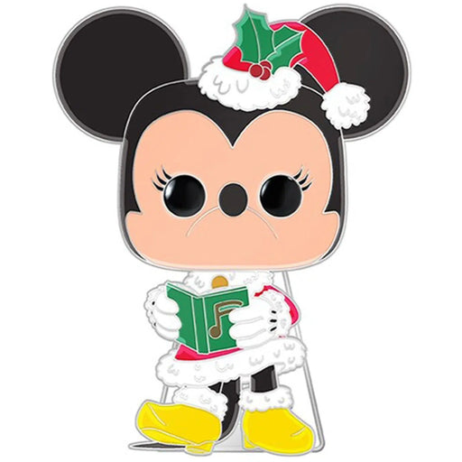 Disney - Christmas Minnie Mouse Pin Badge with Stand (Glows in the Dark, Enamel) - Funko - POP! Pin Series (22)