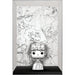 Disney [Cinderalla] - Black & White Sketched Cinderalla Figure with Sketch Art Backdrop (4.4") - Funko - Pop! Cover Art Series (1523)