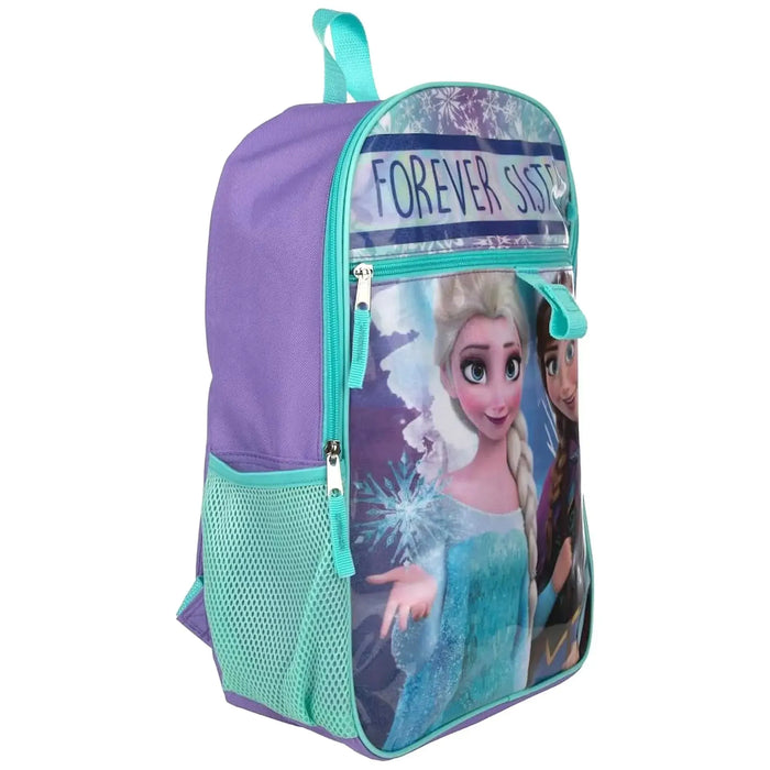 Disney Frozen - Forever Sisters Youth 5-Piece Backpack Set - Bioworld