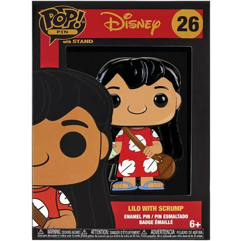 Disney [Lilo & Stitch] - Lilo with Scrump Pin Badge (Enamel) - Funko - Pop! Pin Series (26)