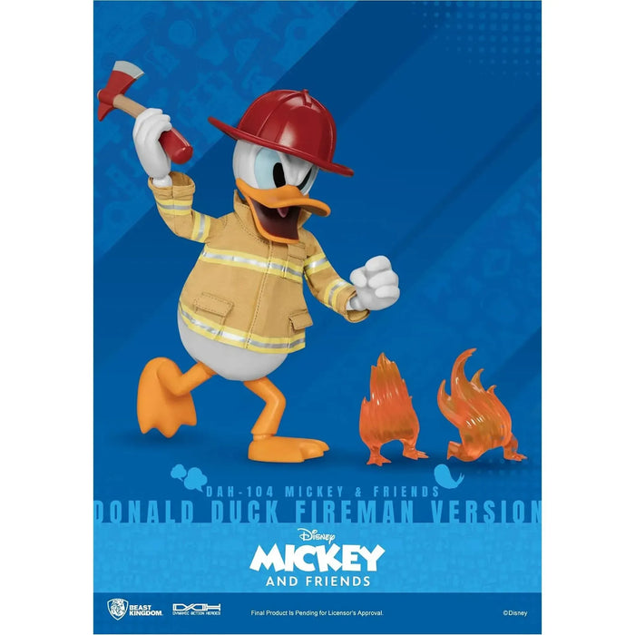 Disney [Mickey & Friends] - Donald Duck Fireman Version Action Figure (6.75") - Beast Kingdom - D...