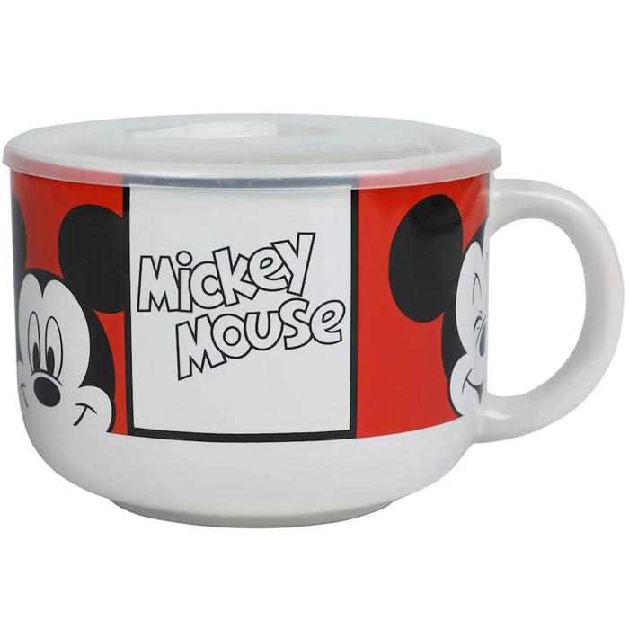 Disney - Mickey Mouse Ceramic Soup Mug with Lid (20 oz.) - Bioworld - (2023)