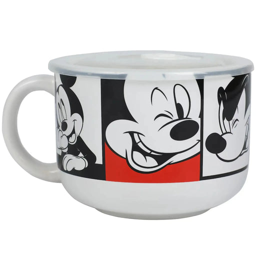 Disney - Mickey Mouse Ceramic Soup Mug with Lid (20 oz.) - Bioworld - (2023)