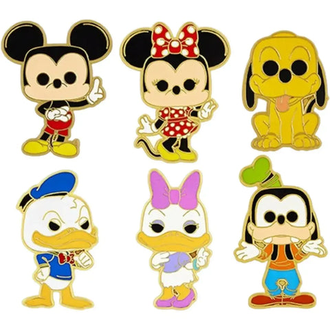 Disney [Mickey Mouse & Friends] - Characters Pin Badge Set (1.75