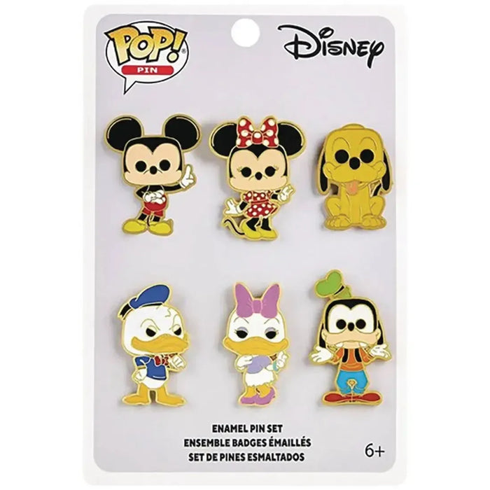 Disney [Mickey Mouse & Friends] - Characters Pin Badge Set (1.75", Enamel) - Funko - Pop! Pin Series