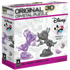 Disney - Minnie & Mickey Kissing Figures 3D Crystal Puzzle (Translucent) - University Games - Bepuzzled Series