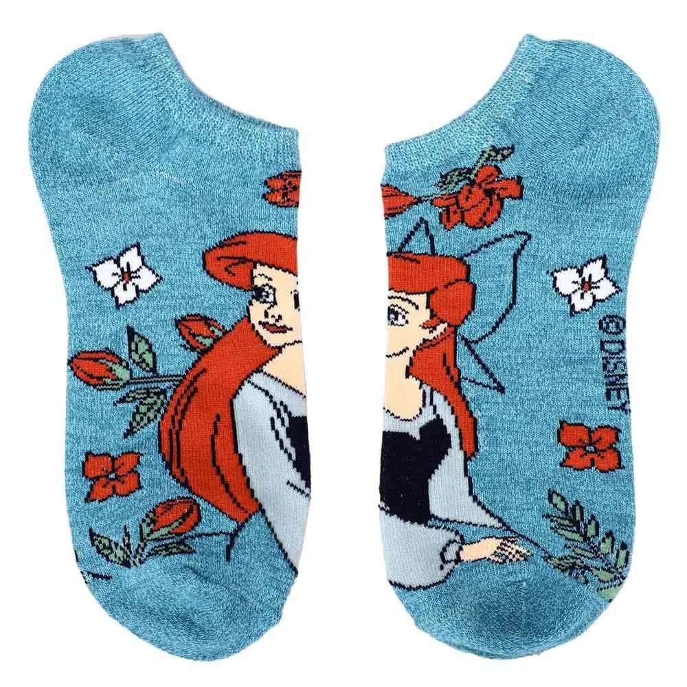 Disney - Princess Floral Ankle Socks (5 Pairs) - Bioworld