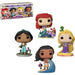 Disney Princess [Ultimate Princess Celebration] - 4-Pack Glow in the Dark Figure Set (Ariel, Jasmine, Rapunzel & Moana) - Funko - Pop! Disney Series
