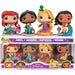 Disney Princess [Ultimate Princess Celebration] - 4-Pack Glow in the Dark Figure Set (Ariel, Jasmine, Rapunzel & Moana) - Funko - Pop! Disney Series