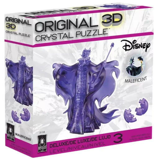 Disney [Sleeping Beauty] - Purple Maleficent Figure 3D Crystal Puzzle (Translucent) - University Games - Bepuzzled Series