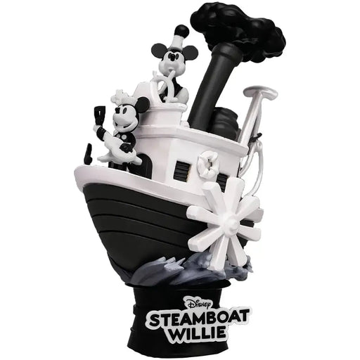 Disney - Steamboat Willie Diorama Statue Figure (6") - Beast Kingdom - D-Stage Series (DS-017EX), Disney 100th Anniversary Edition