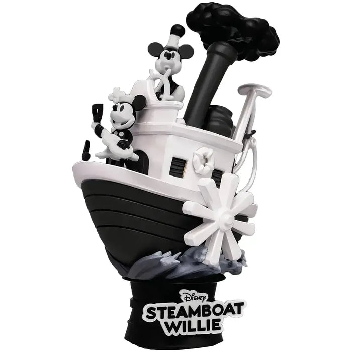 Disney - Steamboat Willie Diorama Statue Figure (6") - Beast Kingdom - D-Stage Series (DS-017EX), Disney 100th Anniversary Edition