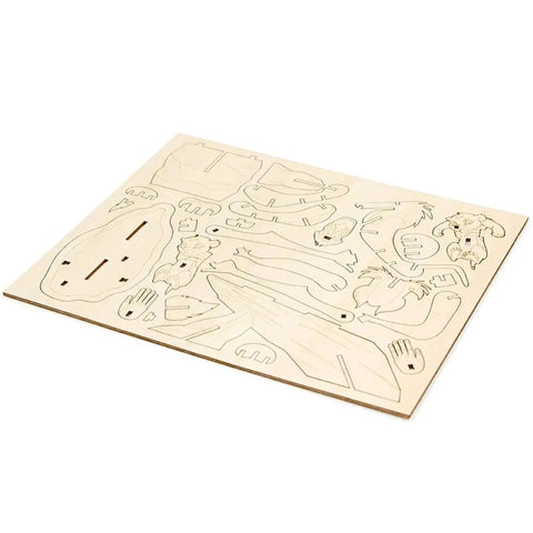 Disney [The Lion King] - Rafiki & Simba 3D Wood Model Kit & Book - Insight Editions - IncrediBuilds Series - (2019) - Image 4