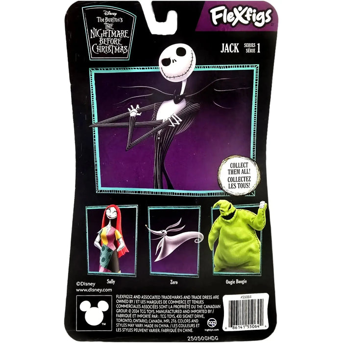 Disney [The Nightmare Before Christmas] - Jack Skellington Action Figure (5.5") - TCG Toys - Flexfigs Series 1 - (2024)