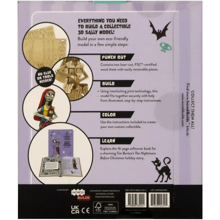 Disney [The Nightmare Before Christmas] - Sally 3D Wood Model Kit & Book - Insight Editions - IncrediBuilds Series - (2023)