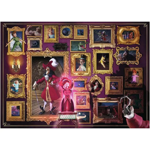 Disney: Villainous [Peter Pan] - Captain Hook Jigsaw Puzzle (1000 Pieces) - Ravensburger