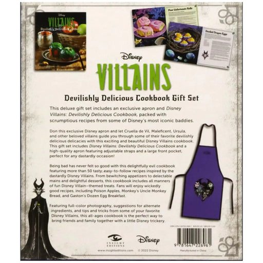 Disney Villains | Devilishly Delicious Cookbook Gift Set | Cookbook | Hardcover | Gift Set