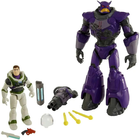 Disney x Pixar [Lightyear] - Buzz Lightyear vs Zurg Action Figure Clash Pack - Mattel - Crystal Grade Series
