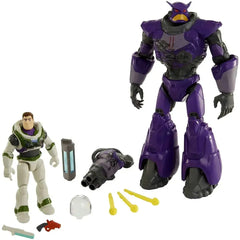 Disney x Pixar [Lightyear] - Buzz Lightyear vs Zurg Action Figure Clash Pack - Mattel - Crystal Grade Series