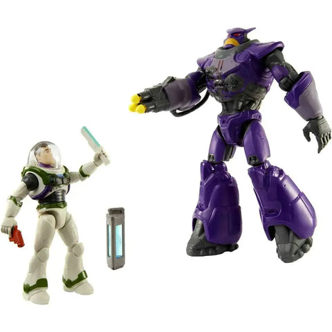 Disney x Pixar [Lightyear] - Buzz Lightyear vs Zurg Action Figure Clash Pack - Mattel - Crystal Grade Series