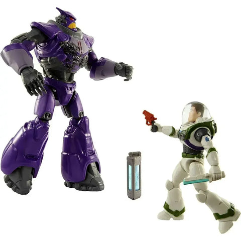 Disney x Pixar [Lightyear] - Buzz Lightyear vs Zurg Action Figure Clash Pack - Mattel - Crystal Grade Series