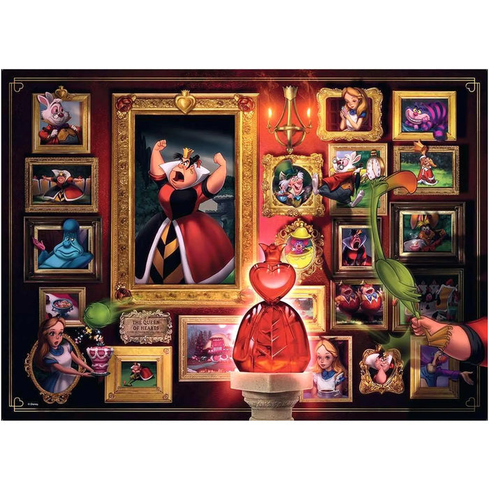 Disney: Villainous [Alice in Wonderland] - Queen of Hearts Jigsaw Puzzle (1000 Pieces) - Ravensburger - (2024)