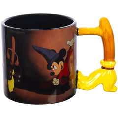 Disney's Fantasia - Sorcerer Mickey Mouse Broom Handle Sculpted Mug (Ceramic, 20 oz.) - Bioworld