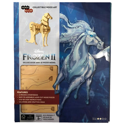 Disney's Frozen 2 -  Water Nokk 3D Wood Model Kit and Frozen 2 Storybook Set - Insight Editions - Incredibuilds Series