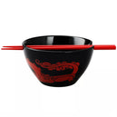 Disney's Mulan - Dragon Design Ramen Bowl with Chopsticks (Ceramic, 20 oz.) - Bioworld