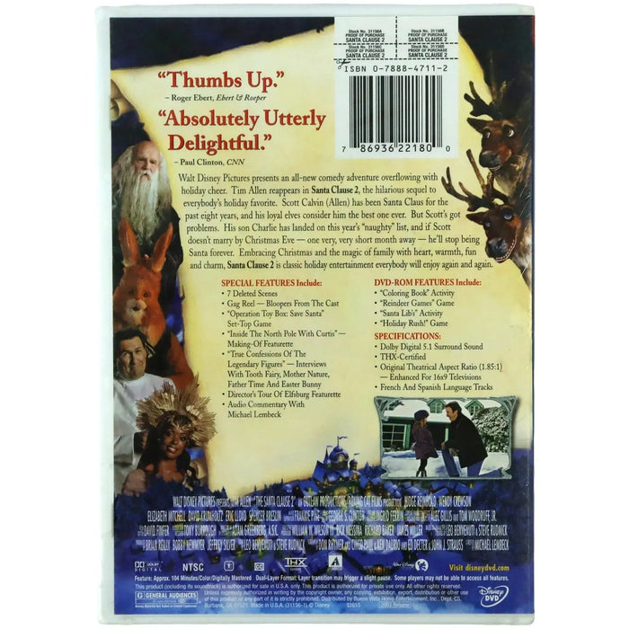 Disney’s The Santa Clause 2 | Live-Action Movie | DVD | Widescreen Edition