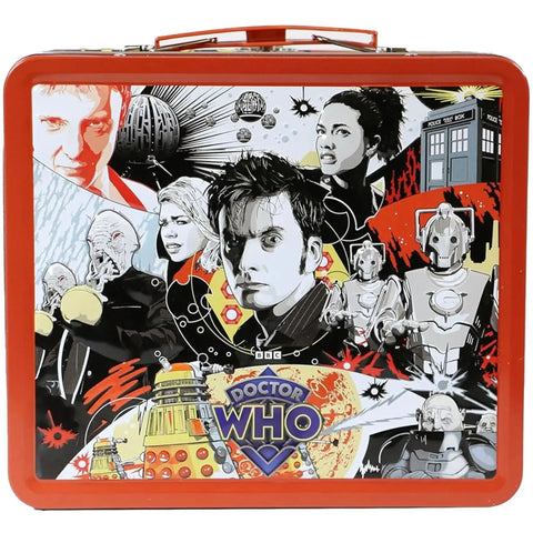 Doctor Who - 10th Doctor Retro Lunchbox & Beverage Container Set - Surreal Entertainment - Tin Titans Series, PREVIEWS Exclusive - (2024) - Image 2
