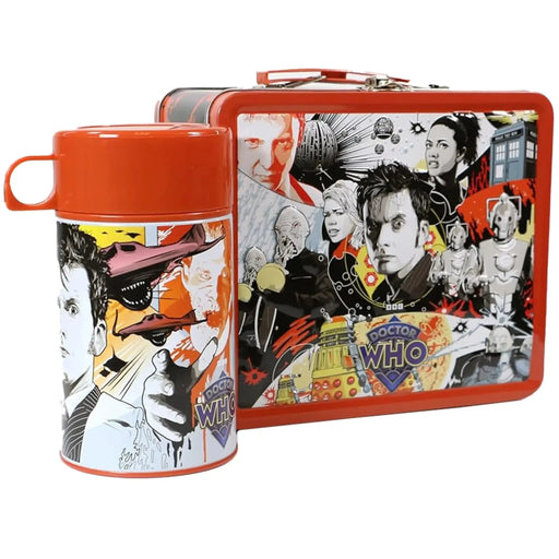 Doctor Who - 10th Doctor Retro Lunchbox & Beverage Container Set - Surreal Entertainment - Tin Titans Series, PREVIEWS Exclusive - (2024)